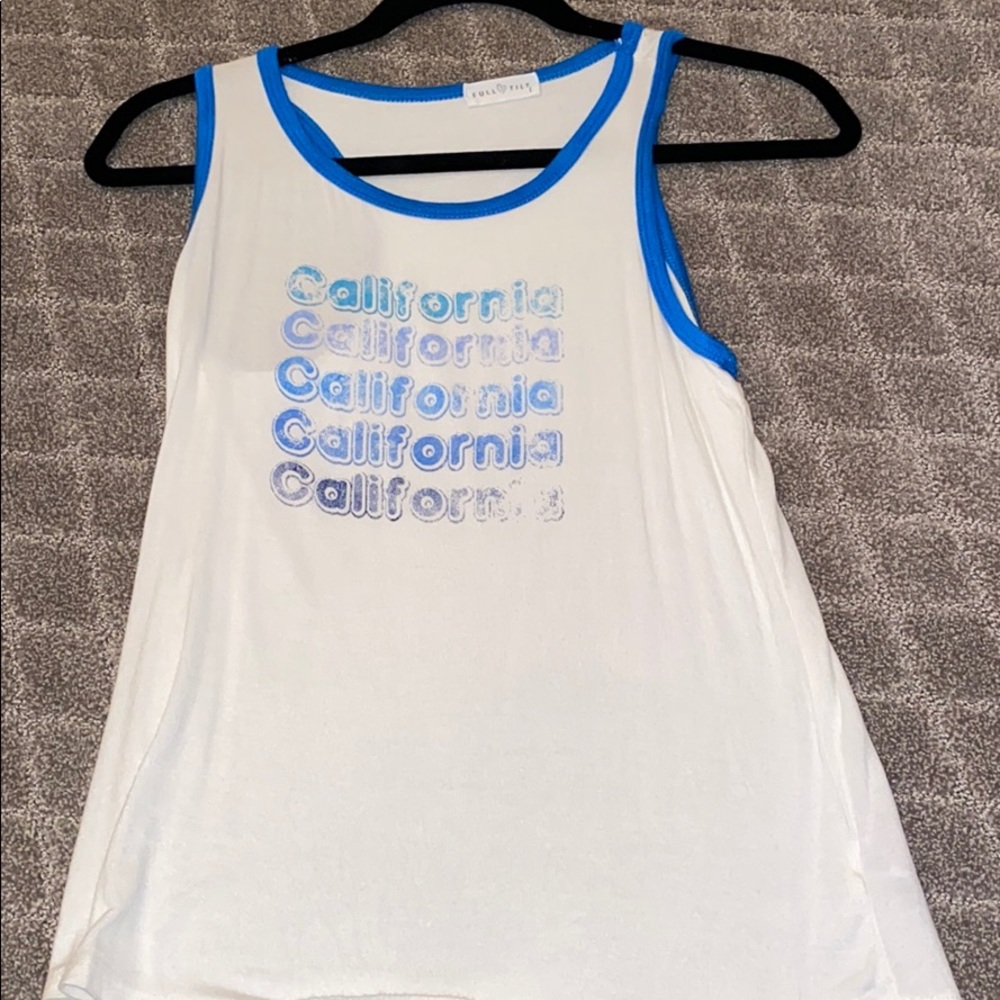 White “California” logo tank